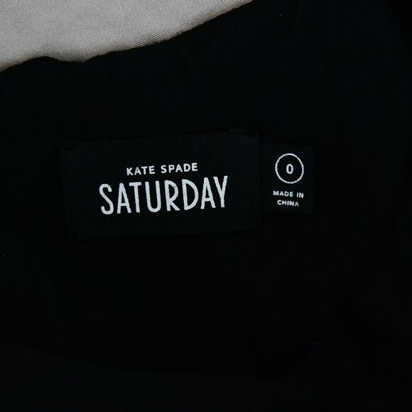 Kate spade Black silk blend layered dress size 0 XS - Picture 3 of 6